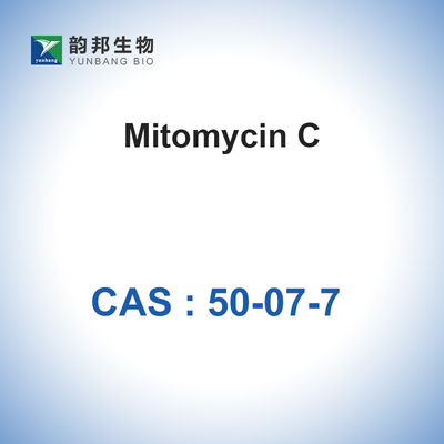 Materie prime antibiotiche CAS 50-07-7 MF C15H18N4O5 della mitomicina C