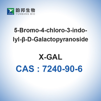 Glicoside X-GAL CAS 7240-90-6 5-Bromo-4-Chloro-3-Indolyl-Beta-D-Galactoside
