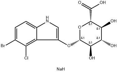 CAS 129541-41-9 5-bromo-4-cloro-3-indolil-beta-D-glucuronide Sale di sodio,X-GlcA/X-gluc
